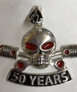 Large Sterling 50 Year Charlie Pendant