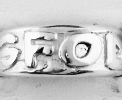 Sterling Tapered Band with GFOD