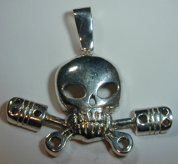 Large Sterling Charlie Pendant
