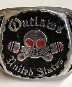 Sterling Outlaws United States Ring with Warbird Sides