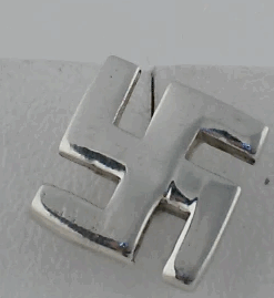 Sterling Swastika Pin