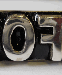 Sterling Double Finger Ring with GFOD (written backwards)