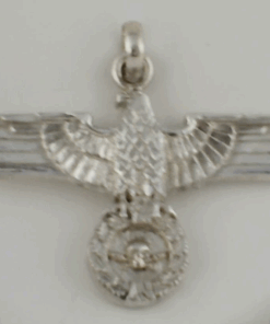 Huge Brass Eagle Pendant holding a Wreath with Charlie