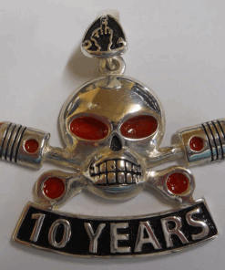 Large Sterling 10 Year Charlie Pendant