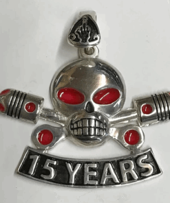 Large Sterling 15 Year Charlie Pendant