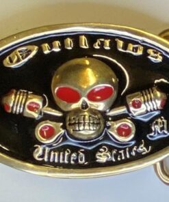 Brass Outlaws United States Buckle