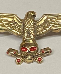 Large Brass Eagle Pin holding a Small Charlie in his Claws