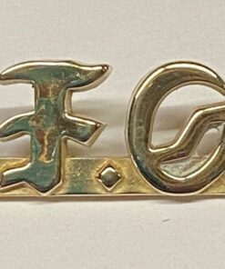 Large Brass Bar Pin with G.F.O.D.