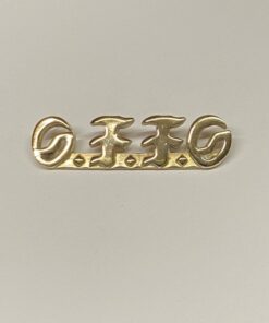 Large Brass Bar Pin with O.F.F.O.