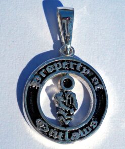 Sterling Round Property of Outlaws Pendant