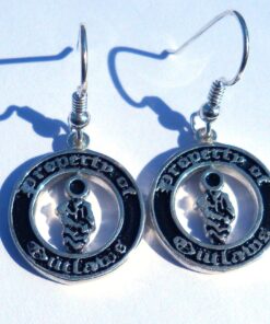 Sterling Property of Outlaws Round Earrings