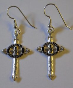 Sterling Property of Outlaws Cross Dangle Earrings