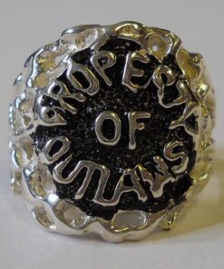 Sterling Old School Property of Outlaws Ring