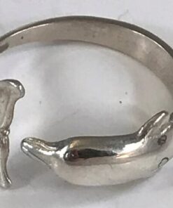 Alternative view of Sterling Silver Dolphin Ring