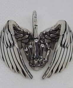 Sterling Silver Flying Fuck Pendant