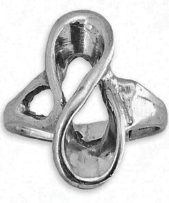 Sterling Silver Ladies Swirl Ring