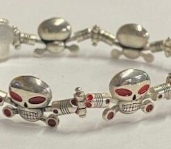 Heavy Sterling Charlie 7 Link Bracelet