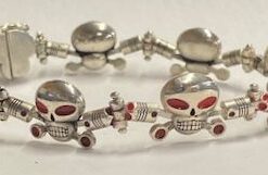 Alternative view of Heavy Sterling Charlie 7 Link Bracelet