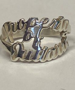 Alternative view of Sterling Script Property of Outlaws Ring