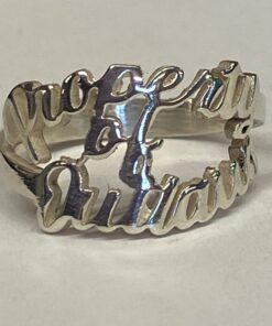 Sterling Script Property of Outlaws Ring