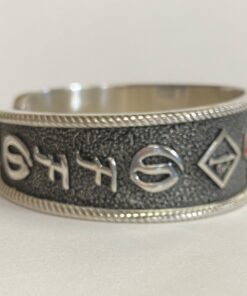 Alternative view of Heavy Sterling Charlie Cuff Bracelet