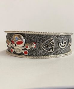 Heavy Sterling Charlie Cuff Bracelet