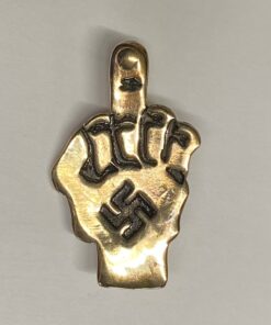 Brass Finger Pin with Swastika
