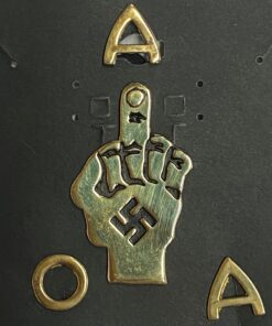 XL Brass AOA Finger Pin Set with Swastika