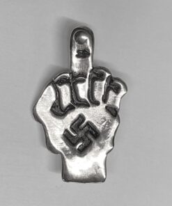 Sterling Finger Pin with Swastika