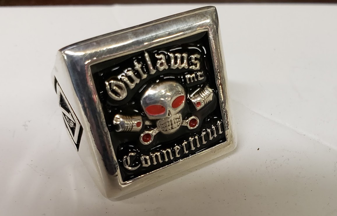 Sterling Square Outlaws MC Connecticut Ring