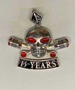 Extra Large Sterling 60mm Charlie Pendant with 15 Year Bottom Rocker