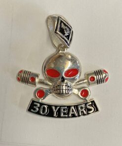 Large 10k 3D Printed Charlie Pendant with 30 Year Rocker