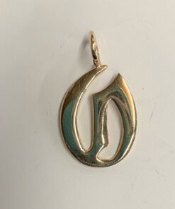 10k Gold "O" Pendant