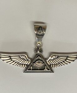 Alternative view of Sterling Widows Sons Wings Pendant