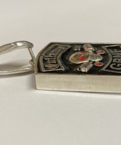 Alternative view of Large Square Sterling Outlaws GBNF Urn Pendant