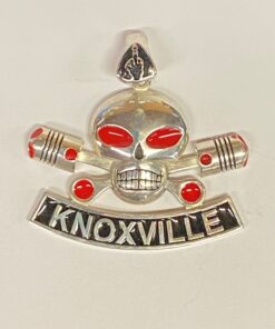 Sterling Large Charlie Pendant with Knoxville Bottom Rocker and 1%er Bail