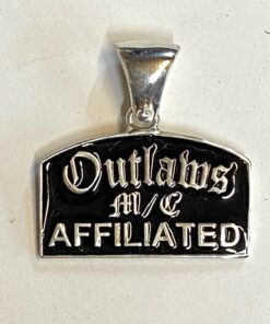XL Sterling Outlaws Affiliated Large Pendant
