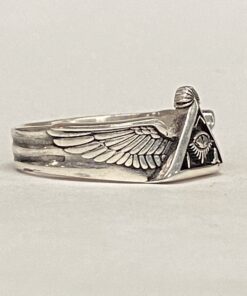 Alternative view of Mens Sterling Widows Sons Generic Ring with Wing Sides