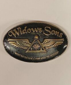 Oval Widows Sons Brass Buckle