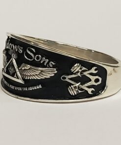 Alternative view of Men's Sterling Widows Sons Cigar Band