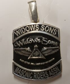 Alternative view of Sterling Masonic Riders Association Pendant