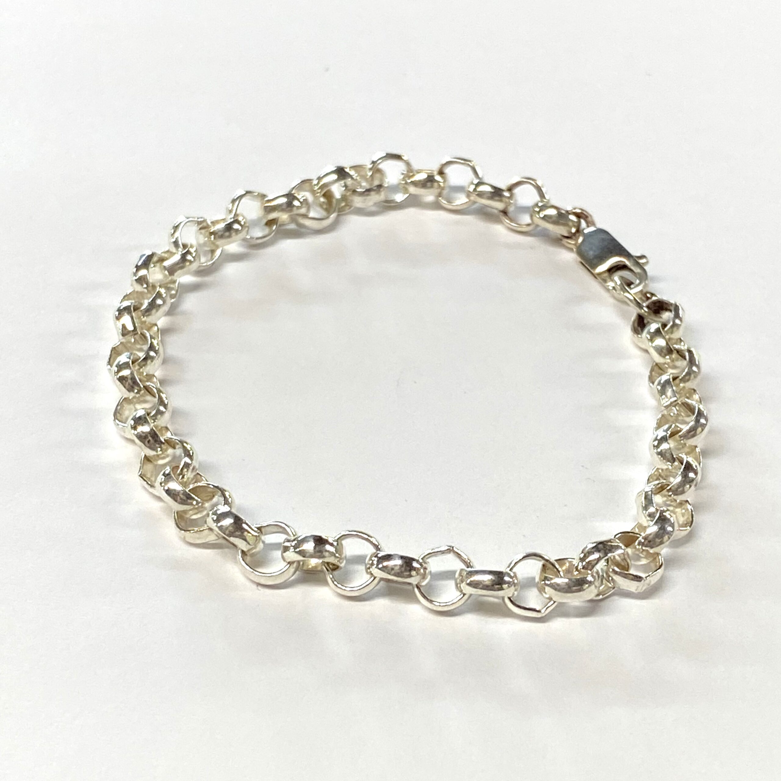 Sterling Silver Charm Bracelet 7 1/2 inches - Image 2