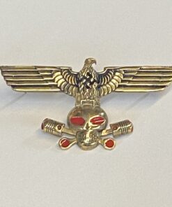 Large Brass Swastika Eagle Pin holding a Small Charlie in his Claws