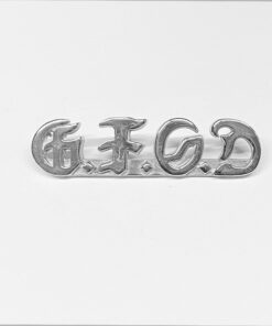 Large Sterling Silver Bar Pin with G.F.O.D.