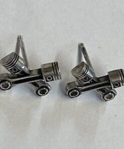 Alternative view of Sterling Black Pistons Crossed Pistons Studs