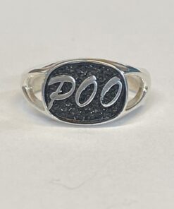 Sterling POO Ring