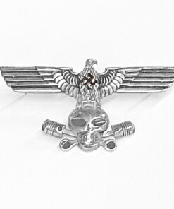 Large Sterling Swastika Eagle Pin holding a Small Charlie in his Claws