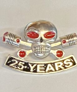 Large Sterling Charlie Vest Pin with 25 Year Rocker