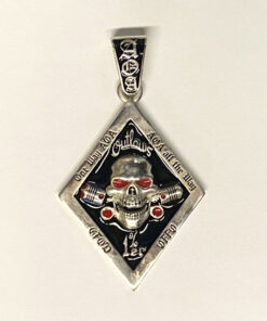 Diamond Shaped Pendant With Old Style Charlie