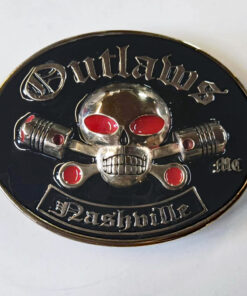 XL Brass Nashville Buckle With Smooth Background